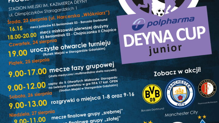 Zapraszamy na DEYNA CUP JUNIOR 2017