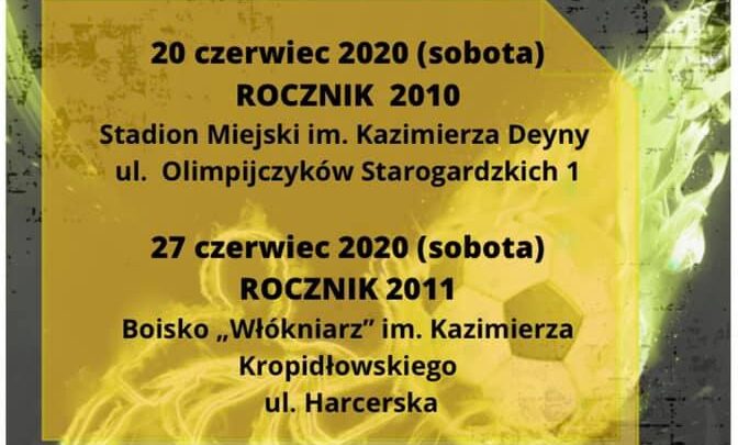 Zapraszamy na dwa turnieje eliminacyjne do turnieju Deyna Cup Junior 2020